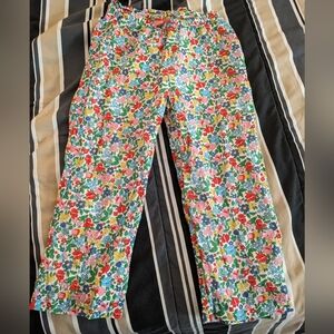 Mini Boden Floral Pants Size 12